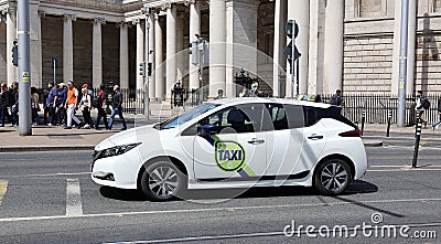 The Irish Taxi Council is a union for full-time taxicab drivers in Ireland Editorial Stock Photo