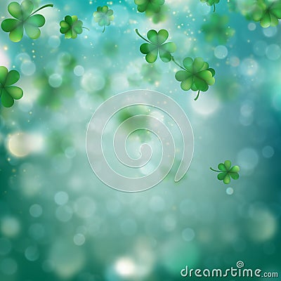 Irish template for design card, invitation. EPS 10 vector Vector Illustration