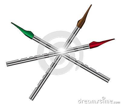 Irish Tin Penny Whistle Vector Illustration