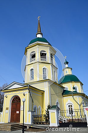 Irkutsk, the church of the Transfiguration of the God. Founded in 1795 year Stock Photo
