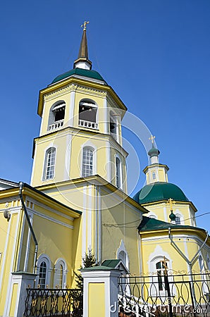 Irkutsk, the church of the Transfiguration of the God. Founded in 1795 year Stock Photo