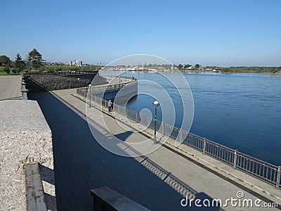 Irkutsk, Russia - pearl of Siberia on Angara river Stock Photo