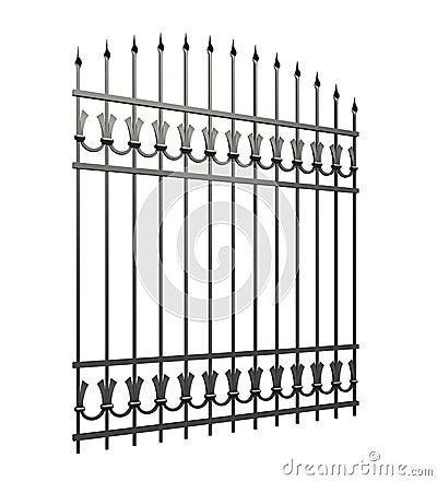 Iron fences Stock Photo