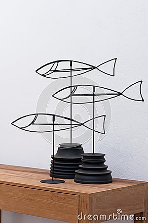 Iron fish Stock Photo