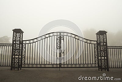 Iron gate Stock Photo