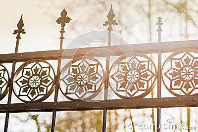 Iron gate Stock Photo