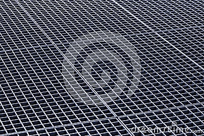 Iron gutter grates and metal vent grids Stock Photo