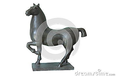 The iron horse of china Stock Photo