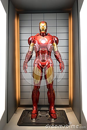 Iron man Suit Armor Mark IV Editorial Stock Photo