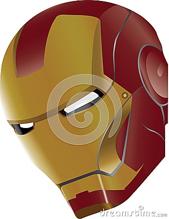 Iron man face marvel Editorial Stock Photo