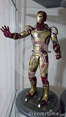 Iron man mark 42 armor suit Editorial Stock Photo