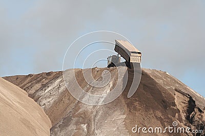 Iron ore industry Stock Photo