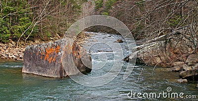 Iron Oxide Rock Stock Photo