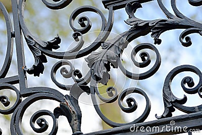 Iron Railings Stock Photo