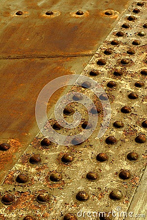 Iron rivets Stock Photo