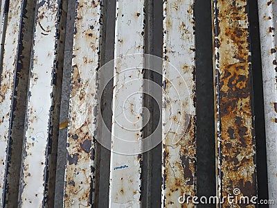 Iron is rusted, dirty and dusty, Stock Photo