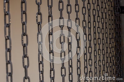 Iron steel strength chains Stock Photo