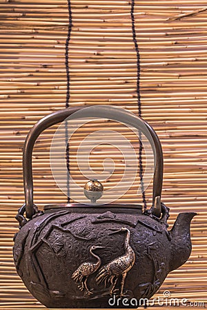 Iron teapot Stock Photo