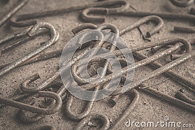 Iron used in construction. Stock Photo