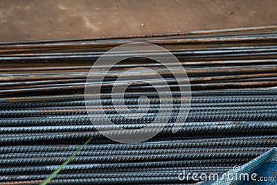 Iron used in construction. Stock Photo