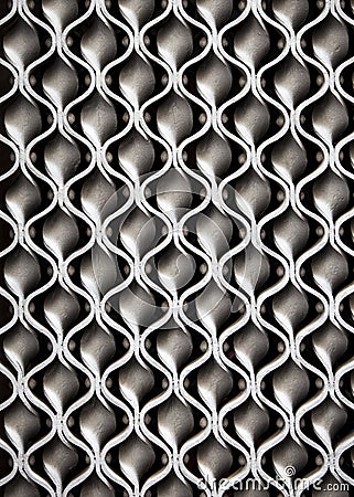 Iron wave texture. Wavy pattern Stock Photo