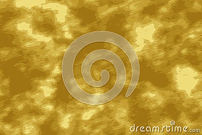 Ironed gold texture with light reflections and stripes Stock Photo