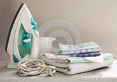 Ironing Stock Photo