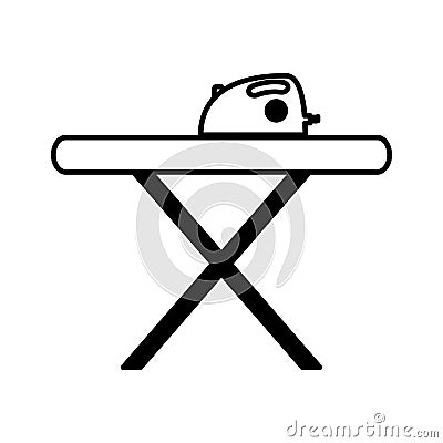 Ironing board isolated icon Vector Illustration