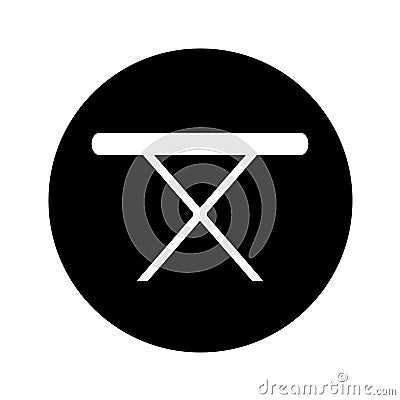 Ironing board isolated icon Vector Illustration