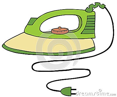 Ironing Machine Vector Illustration