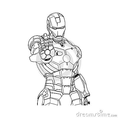 ironman design idea Vector Illustration