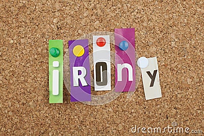 Irony Stock Photo