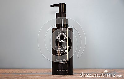 IRPEN, UKRAINE, SEPTEMBER 23 20222, Radiant Seoul, Balancing Charcoal Cleansing Oil, Illustrative Editorial Editorial Stock Photo