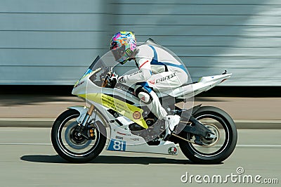 IRRC Motorcycle race in Ostend Belgium Editorial Stock Photo
