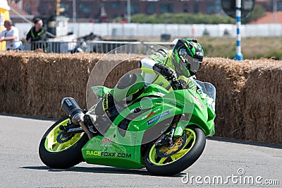 IRRC Motorcycle race in Ostend Belgium Editorial Stock Photo