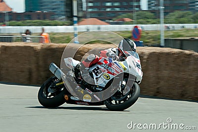 IRRC Motorcycle race in Ostend Belgium Editorial Stock Photo