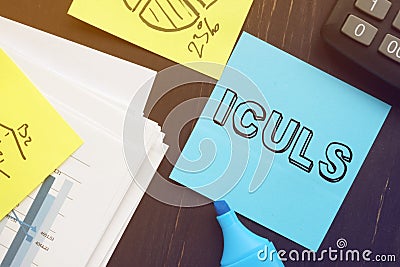 Irredeemable Convertible Unsecured Loan Stock - ICULS is shown on the business photo Stock Photo