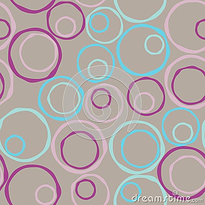 Irregular Circles Seamless Background Stock Photo