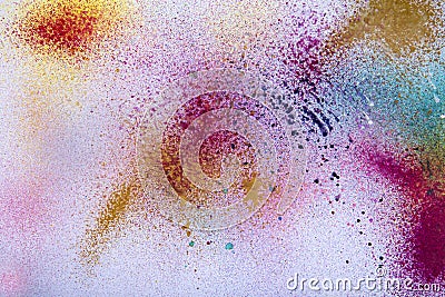 Irregular watercolor drops color textured Stock Photo