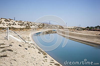 Irrigation Canal Stock Photo