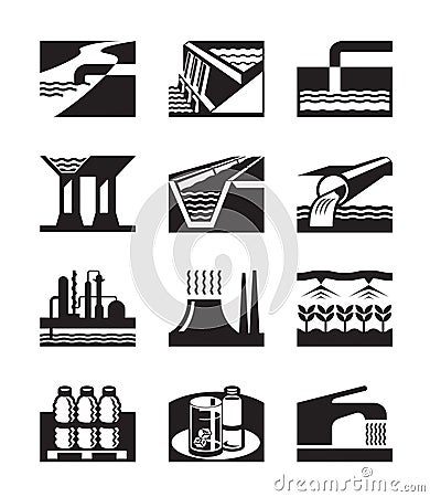 Irrigation, plumbing and water supply Vector Illustration