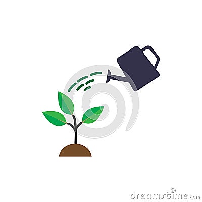 irrigation system or plant watering icon Vector Illustration