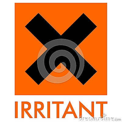 Irritant warning sign Stock Photo