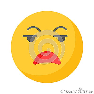 Irritated emoji vector design, ready to use and download premium vector Vector Illustration