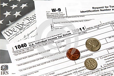 IRS 1040 from Editorial Stock Photo