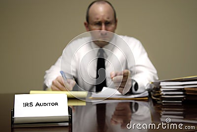 IRS Tax Auditor Stock Photo