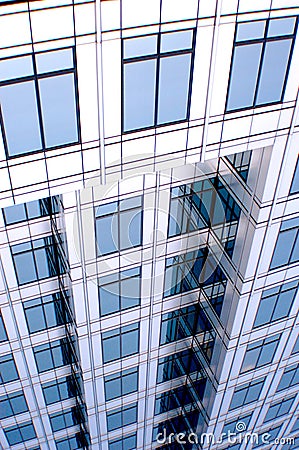 Irvine California glass skyscraper Stock Photo