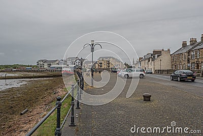 Irvine`s Harbour Street in Ayrshire Scotland looking in towards the Town Centre Editorial Stock Photo