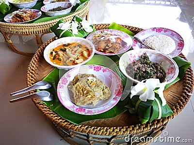 Isaan local food Stock Photo