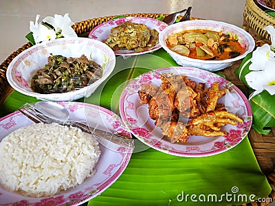 Isaan local food Stock Photo